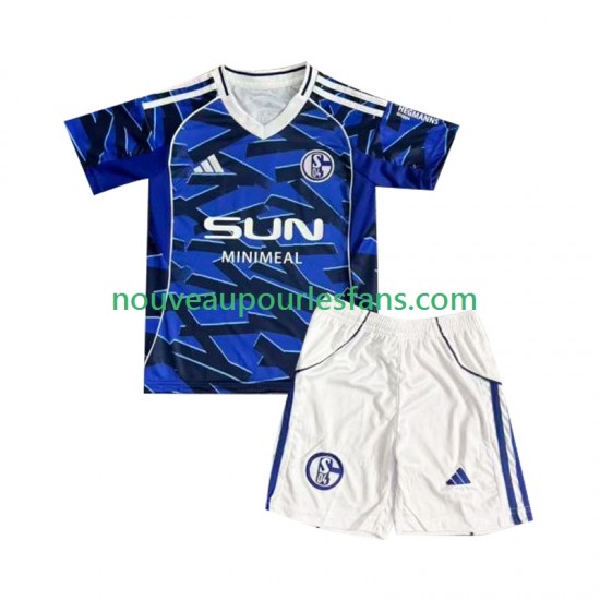 Maillot FC Schalke 04 Enfant Tenue Domicile 2025-2026 Manche Courte
