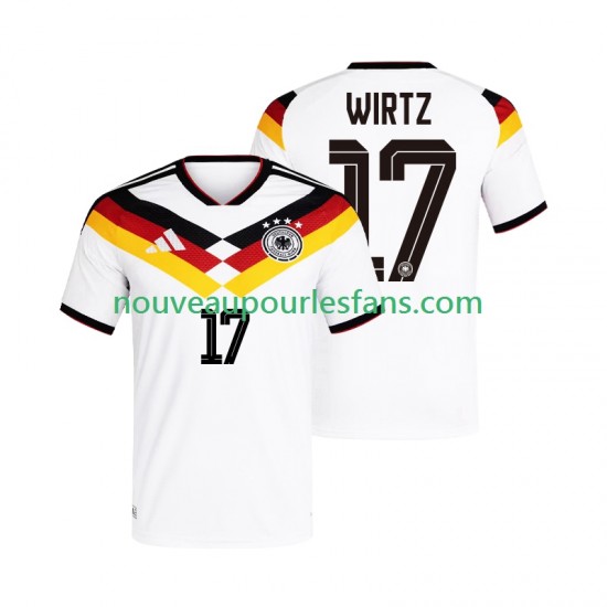 Maillot Allemagne Florian Wirtz 17 Homme Tenue Domicile Coupe du Monde 2026 Manche Courte