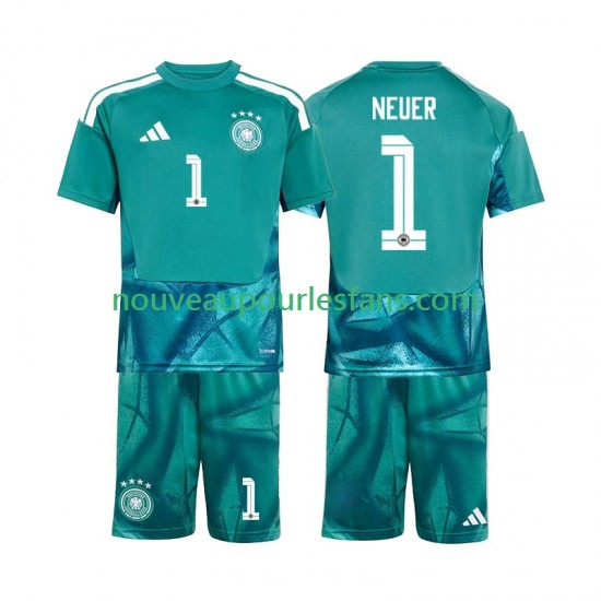 Maillot Allemagne Manuel Neuer 1 Gardien Enfant Tenue Domicile Coupe du Monde 2026 Manche Courte