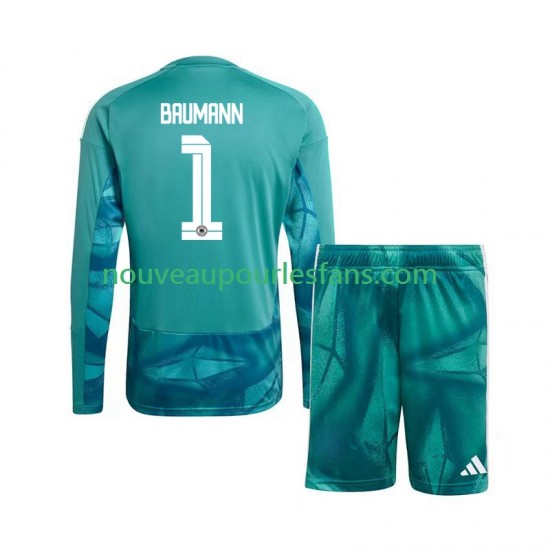 Maillot Allemagne Oliver Baumann 1 Gardien Enfant Tenue Domicile Coupe du Monde 2026 Manche Longue