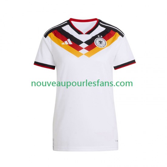 Maillot Allemagne Femme Tenue Domicile Coupe du Monde 2026 Manche Courte