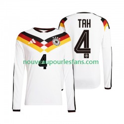 Maillot Allemagne Jonathan Tah 4 Homme Tenue Domicile Coupe du Monde 2026 Manche Longue
