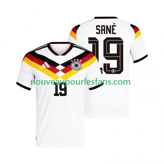 Maillot Allemagne Leroy Sane 19 Homme Tenue Domicile Coupe du Monde 2026 Manche Courte