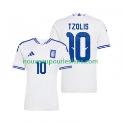 Maillot Grèce Christos Tzolis 10 Homme Tenue Domicile 2026 Manche Courte
