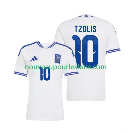 Maillot Grèce Christos Tzolis 10 Homme Tenue Domicile 2026 Manche Courte