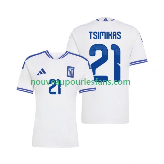 Maillot Grèce Konstantinos Tsimikas 21 Homme Tenue Domicile 2026 Manche Courte