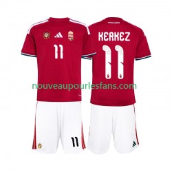 Maillot Hongrie Kerkez 11 Enfant Tenue Domicile Coupe du Monde 2026 Manche Courte