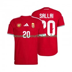 Maillot Hongrie Sallai 20 Homme Tenue Domicile Coupe du Monde 2026 Manche Courte