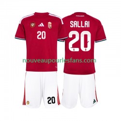 Maillot Hongrie Sallai 20 Enfant Tenue Domicile Coupe du Monde 2026 Manche Courte