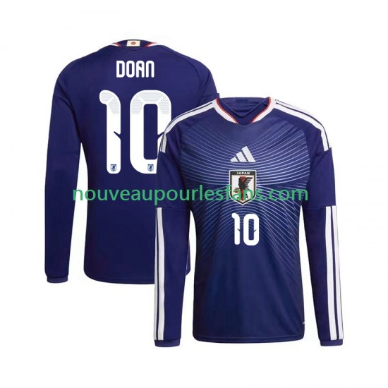 Maillot Japon Ritsu Doan 10 Homme Tenue Domicile Coupe du Monde 2026 Manche Longue