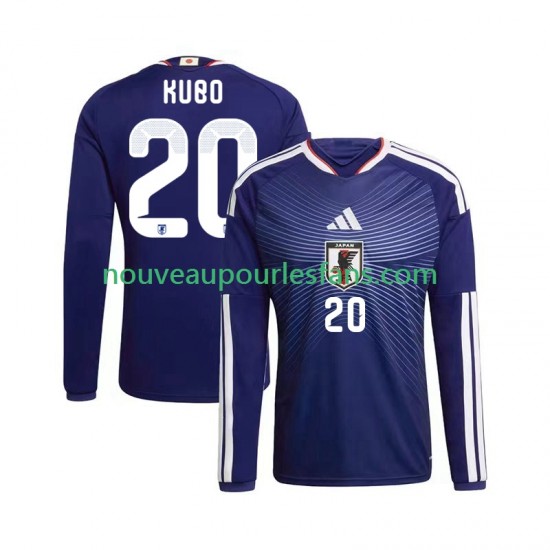 Maillot Japon Kubo 20 Homme Tenue Domicile Coupe du Monde 2026 Manche Longue