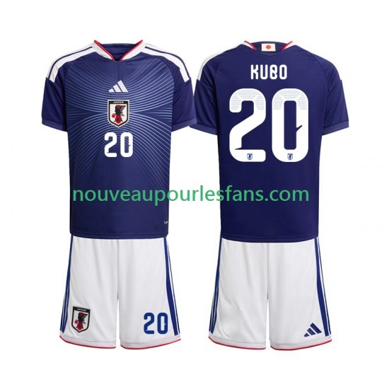 Maillot Japon Kubo 20 Enfant Tenue Domicile Coupe du Monde 2026 Manche Courte