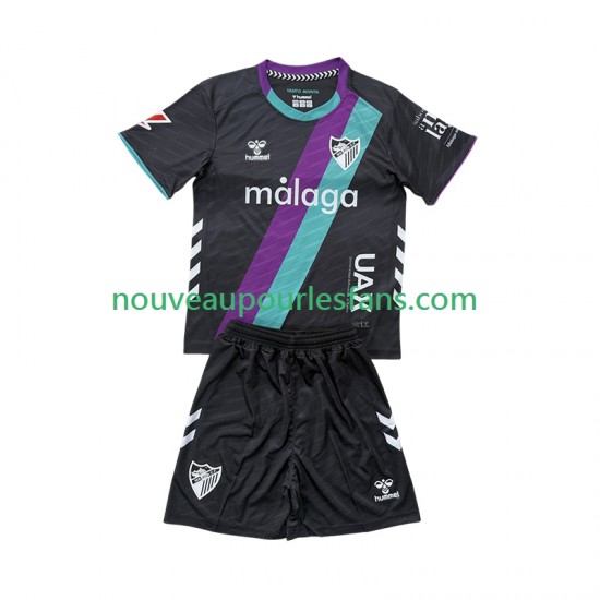 Maillot Málaga CF Enfant Tenue Extérieur 2025-2026 Manche Courte