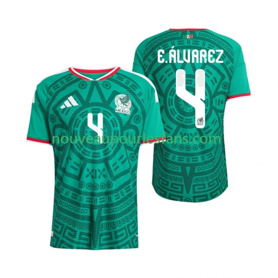 Maillot Mexique Edson Alvarez 4 Homme Tenue Domicile Coupe du Monde 2026 Manche Courte