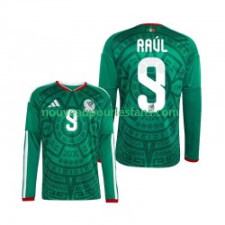 Maillot Mexique Raul Jimenez 9 Homme Tenue Domicile Coupe du Monde 2026 Manche Longue
