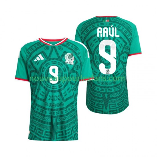 Maillot Mexique Raul Jimenez 9 Homme Tenue Domicile Coupe du Monde 2026 Manche Courte
