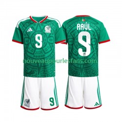 Maillot Mexique Raul Jimenez 9 Enfant Tenue Domicile Coupe du Monde 2026 Manche Courte