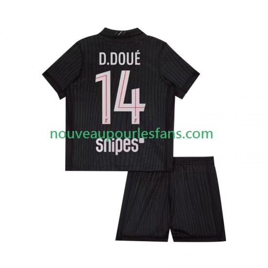 Maillot Paris Saint-Germain Desire Doue 14 Enfant Tenue 4ème 2025-2026 Manche Courte