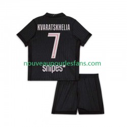 Maillot Paris Saint-Germain Khvicha Kvaratskhelia 7 Enfant Tenue 4ème 2025-2026 Manche Courte