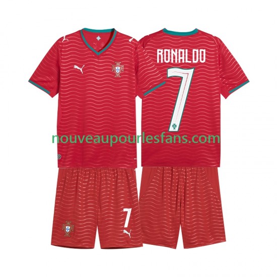 Maillot Portugal Cristiano Ronaldo 7 Enfant Tenue Domicile Coupe du Monde 2026 Manche Courte