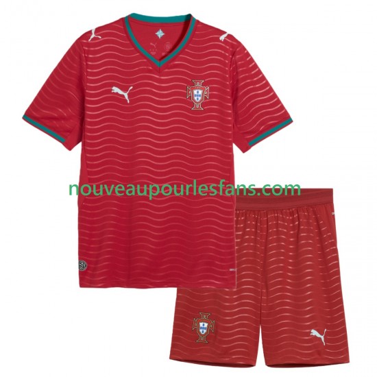 Maillot Portugal Enfant Tenue Domicile Coupe du Monde 2026 Manche Courte