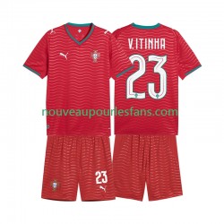 Maillot Portugal Vitinha 23 Enfant Tenue Domicile Coupe du Monde 2026 Manche Courte