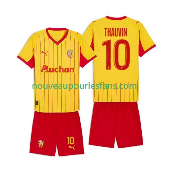 Maillot RC Lens Florian Thauvin 10 Enfant Tenue Domicile 2025-2026 Manche Courte