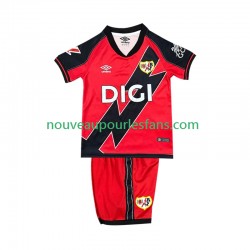 Maillot Rayo Vallecano Enfant Tenue Extérieur 2025-2026 Manche Courte