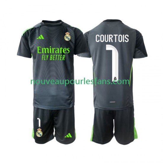 Maillot Real Madrid Thibaut Courtois 1 Gardien Enfant Tenue 3ème 2025-2026 Manche Courte