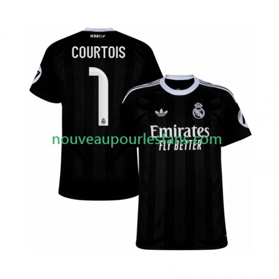 Maillot Real Madrid Thibaut Courtois 1 Gardien Homme Tenue 3ème 2025-2026 Manche Courte