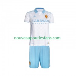 Maillot Real Zaragoza Enfant Tenue Domicile 2025-2026 Manche Courte