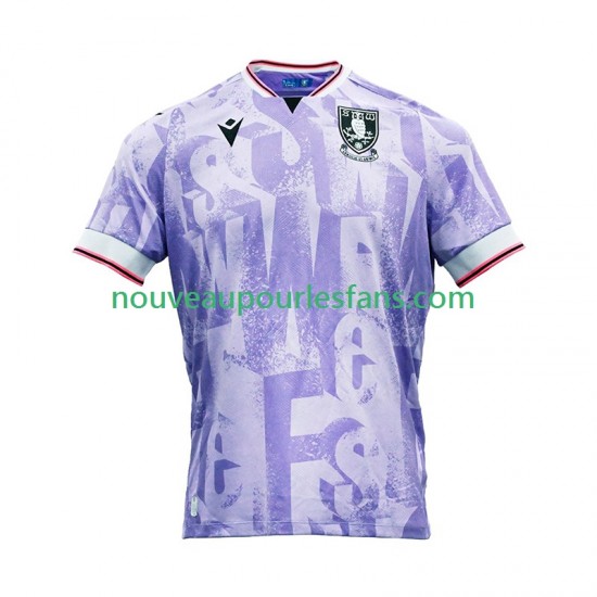 Maillot Sheffield Wednesday Homme Tenue Extérieur 2025-2026 Manche Courte
