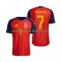 Maillot Espagne Ferran Torres 7 Homme Tenue Domicile Coupe du Monde 2026 Manche Courte