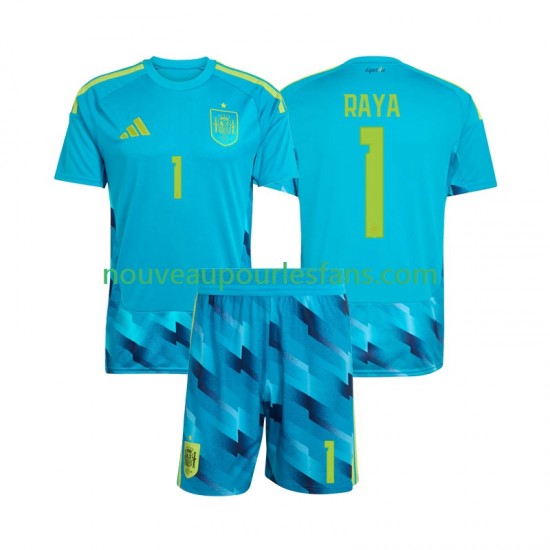 Maillot Espagne David Raya 1 Gardien Enfant Tenue Domicile Coupe du Monde 2026 Manche Courte