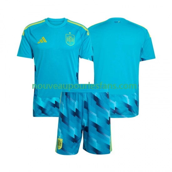 Maillot Espagne Gardien Enfant Tenue Domicile Coupe du Monde 2026 Manche Courte