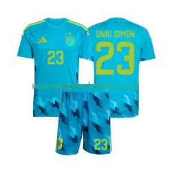 Maillot Espagne Unai Simon 23 Gardien Enfant Tenue Domicile Coupe du Monde 2026 Manche Courte