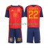 Maillot Espagne Marc Cucurella 22 Enfant Tenue Domicile Coupe du Monde 2026 Manche Courte