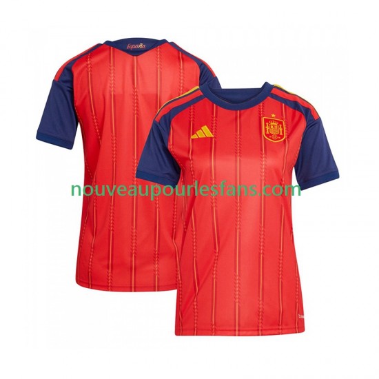 Maillot Espagne Femme Tenue Domicile Coupe du Monde 2026 Manche Courte