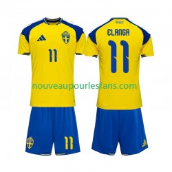 Maillot Suède Anthony Elanga 11 Enfant Tenue Domicile 2026 Manche Courte