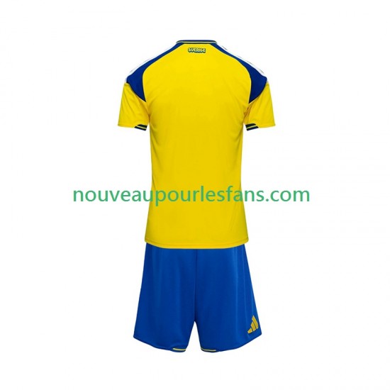 Maillot Suède Enfant Tenue Domicile 2026 Manche Courte