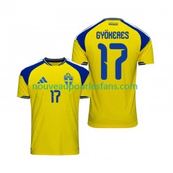 Maillot Suède Viktor Gyokeres 17 Homme Tenue Domicile 2026 Manche Courte