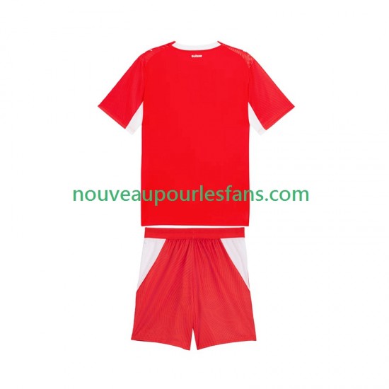 Maillot Suisse Enfant Tenue Domicile Coupe du Monde 2026 Manche Courte