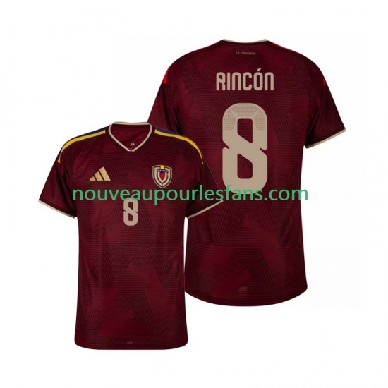 Maillot Venezuela Tomas Rincon 8 Homme Tenue Domicile 2026 Manche Courte