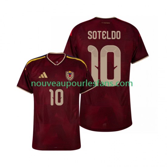 Maillot Venezuela Yeferson Soteldo 10 Homme Tenue Domicile 2026 Manche Courte