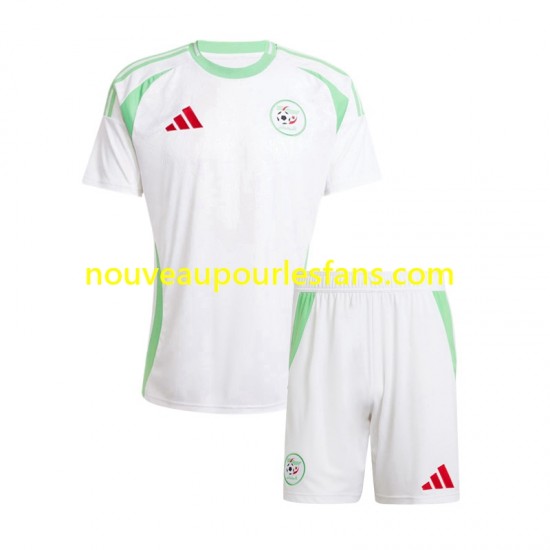 Maillot Algérie Enfant Tenue Domicile 2024-2025 Manche Courte
