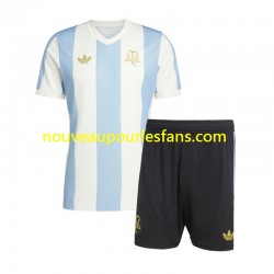 Maillot Argentine 50 Anniversary Enfant Tenue Domicile Manche Courte