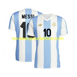 Maillot Argentine Lionel Messi 10 50 Anniversary Homme Tenue Domicile Manche Courte