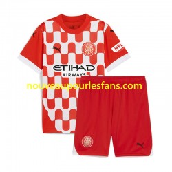 Maillot Girona Enfant Tenue Domicile 2024-2025 Manche Courte