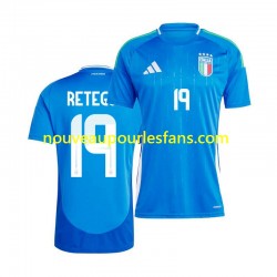 Maillot Italie Mateo Retegui 19 Homme Tenue Domicile 2024 Manche Courte