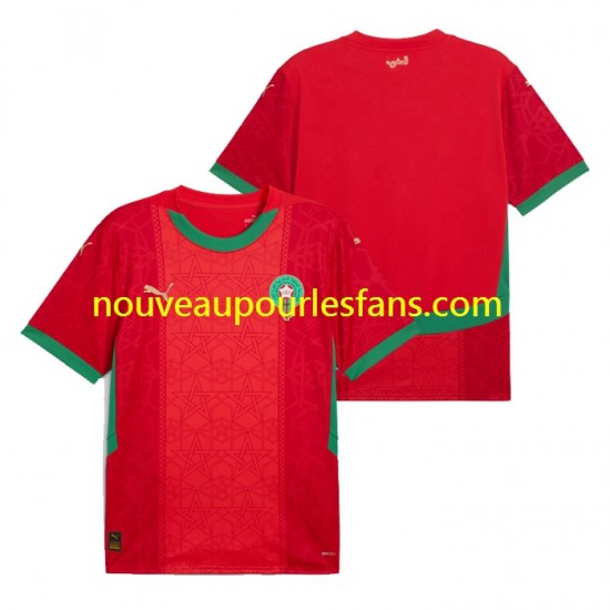Maillot Maroc Homme Tenue Domicile 2024 Manche Courte
